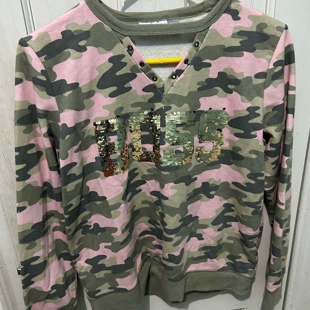 Sequin long sleeve sweater from Children Place